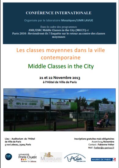 Les classes moyennes dans la ville contemporaine / Middle Classes in the City