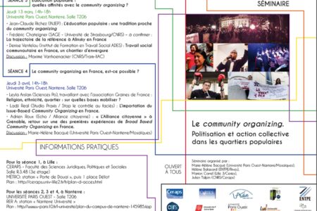 Community Organizing : Séance 1 « La mode du community organizing. Succès des termes, ambigüité des pratiques »