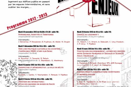 Séminaire  « Lieux et Enjeux » 2012-2013