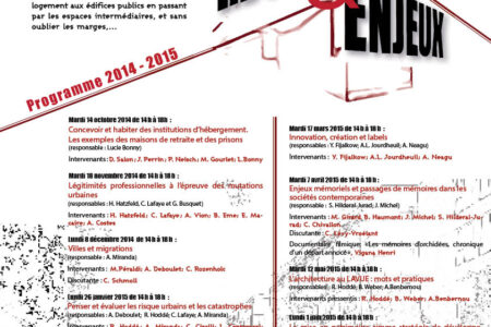 2014-2015 : Séminaire « Lieux et Enjeux »