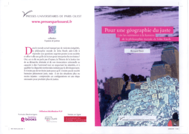 Pour une Géographie du Juste. Lire les territoires à la lumière de la philosophie morale de John Rawls