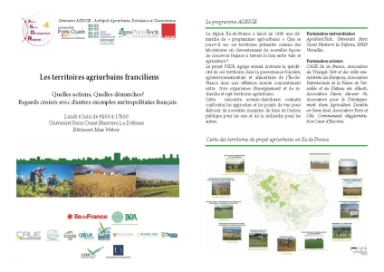 Journée d’études « Les territoires Agri-Urbains Franciliens »