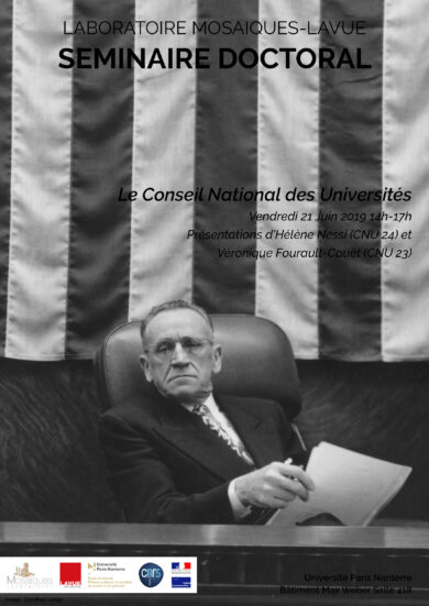Séminaire doctoral Mosaïques : Le Conseil National des Universités