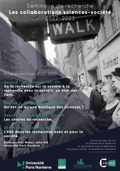 Séminaire – Les collaborations science-société