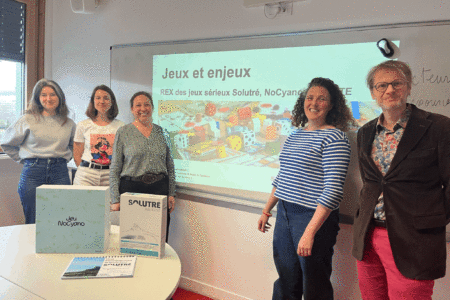 Jeux et enjeux autour de trois jeux sérieux: NoCyano, DéfiTe, Solutré